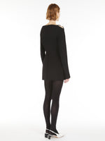 Stretch Cady Short Dress - Klepsydra Capsule for Women - Black - Max Mara UAE