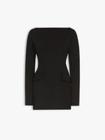 Stretch Cady Short Dress - Klepsydra Capsule for Women - Black - Max Mara UAE