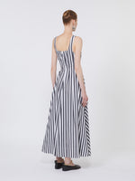max mara long cotton poplin dress for women