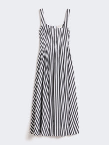 Long Cotton Poplin Dress for Women - Black - Max Mara UAE