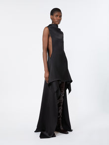 Ruffle Dress for Women - Black - Max Mara UAE