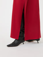 max mara long silk dress with ruffle detail for women