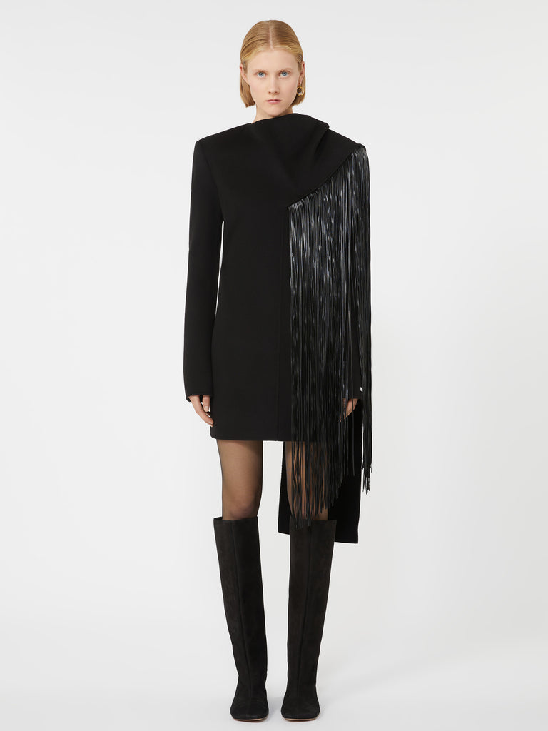 max mara fringed mini dress - runway