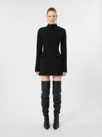 max mara short stretch wool-blend hourglass dress for women