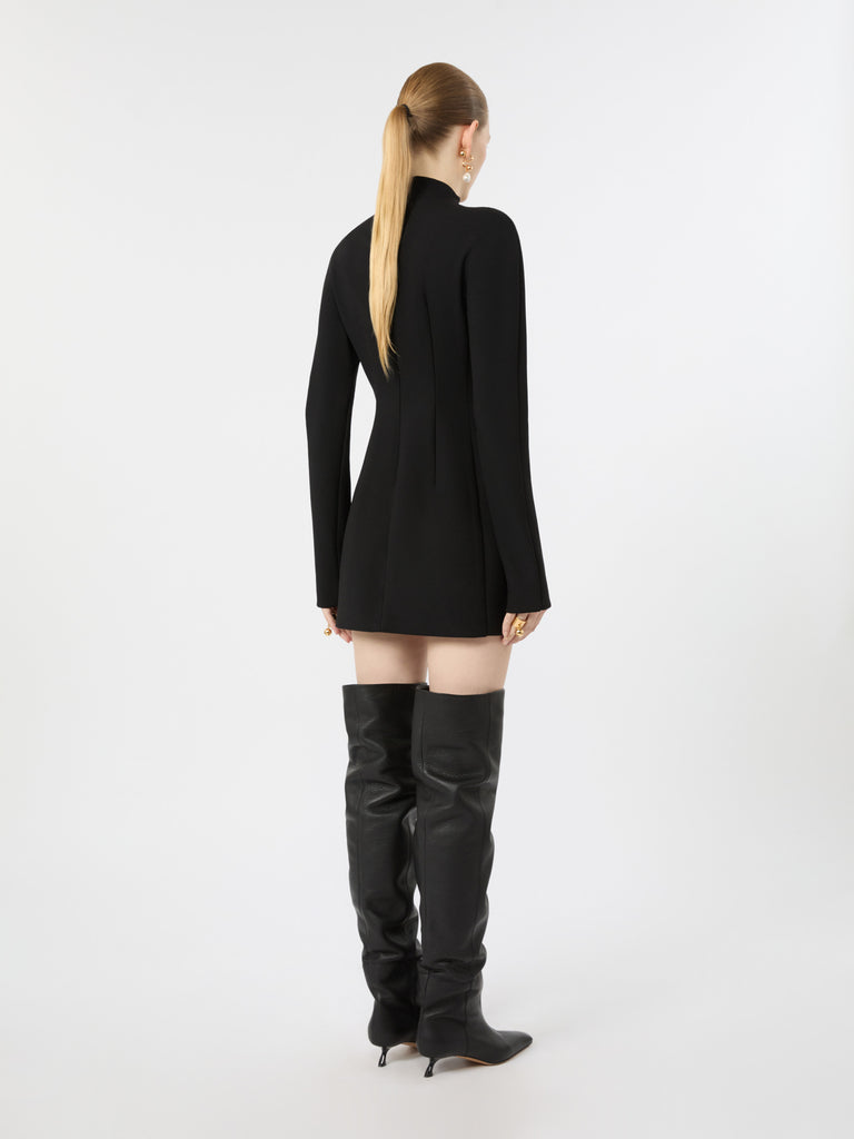 max mara short stretch wool-blend hourglass dress