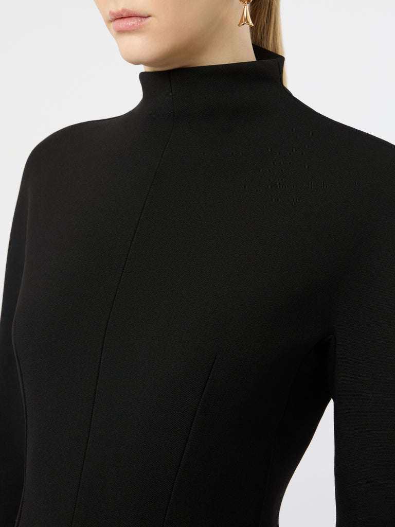 max mara short stretch wool-blend hourglass dress