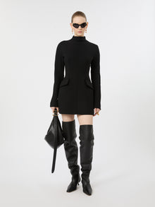 max mara short stretch wool-blend hourglass dress for women