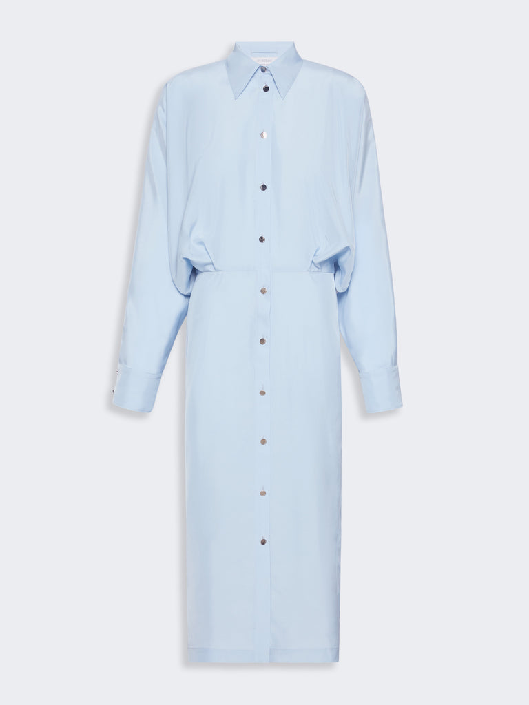 max mara oversized viscose shirt dress