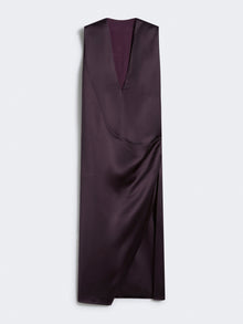 Viscose Satin Dress - Runway for Women - Coffee - Max Mara UAE