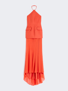 Bi-Material Dress for Women - Orange - Max Mara UAE