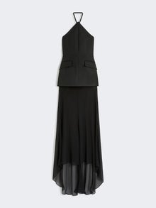 Bi-Material Dress for Women - Black - Max Mara UAE