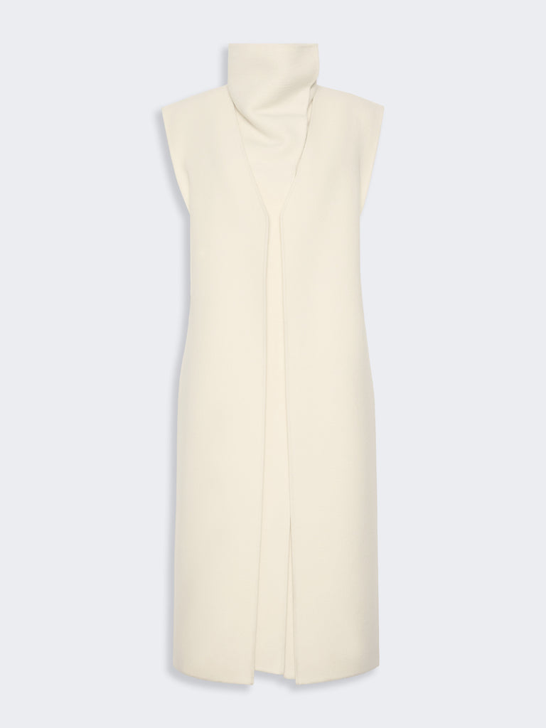 max mara sleeveless wool and cashmere coat