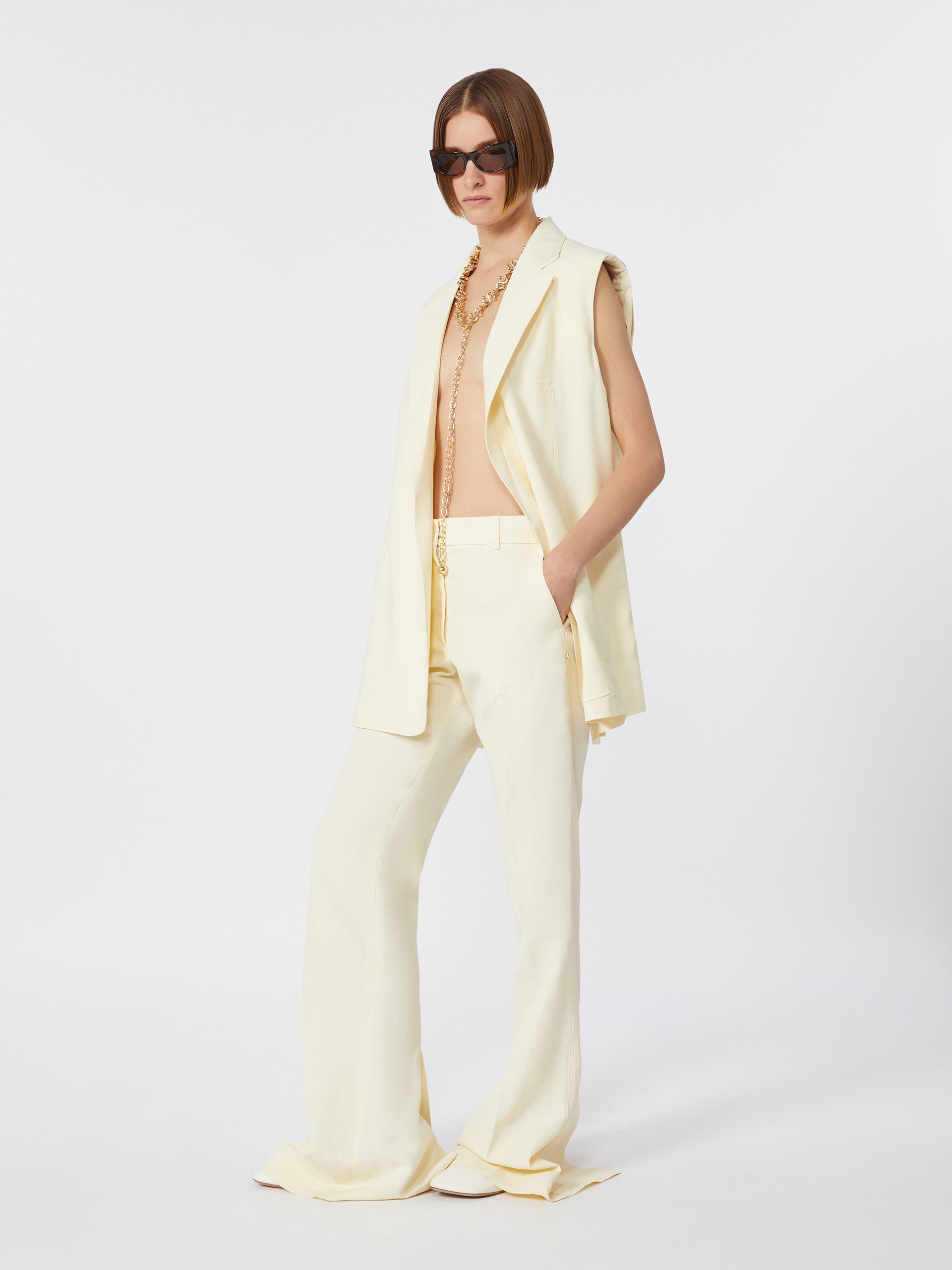 max mara oversized washed viscose gilet for women