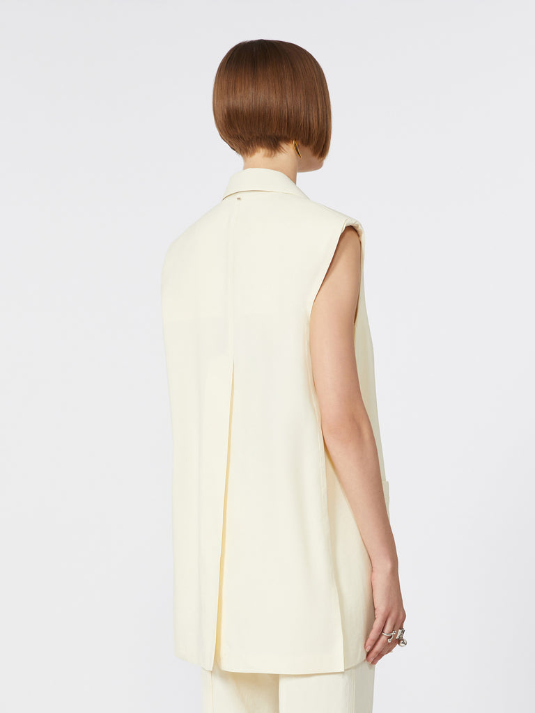 max mara oversized washed viscose gilet