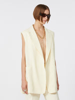 max mara oversized washed viscose gilet for women