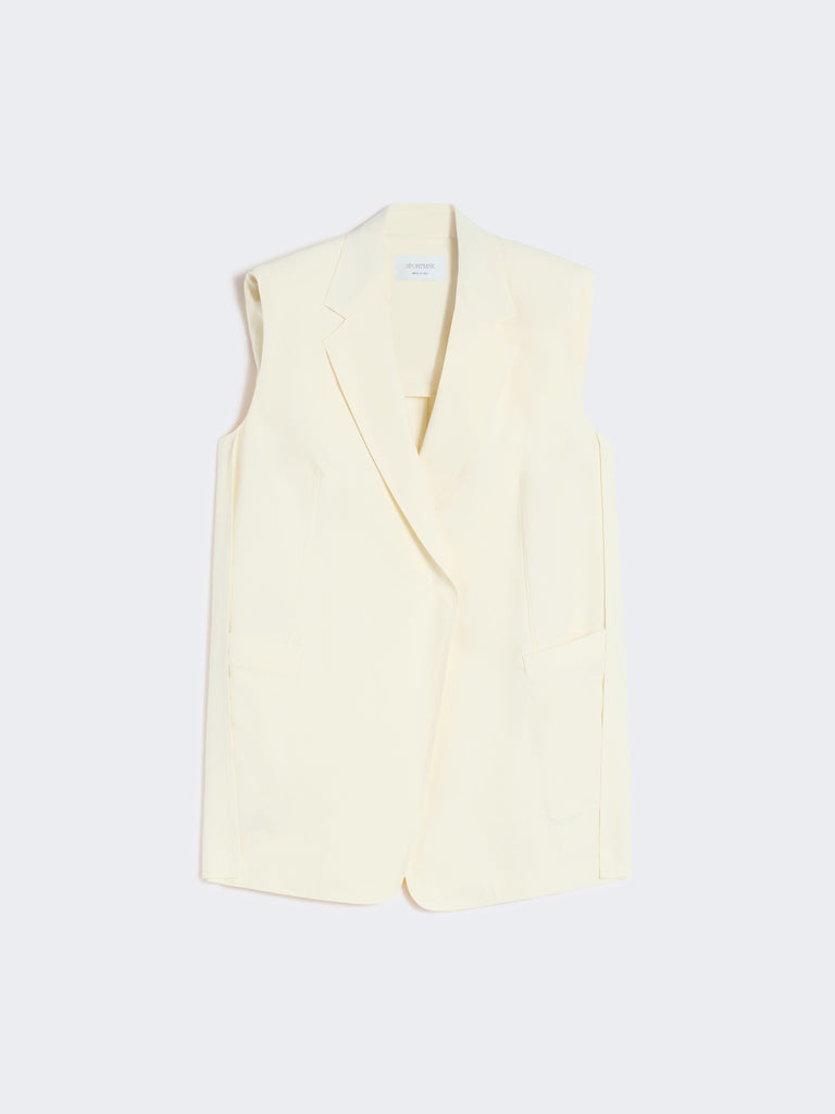 max mara oversized washed viscose gilet