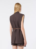 max mara sleeveless stretch viscose blazer for women