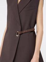 max mara sleeveless stretch viscose blazer for women