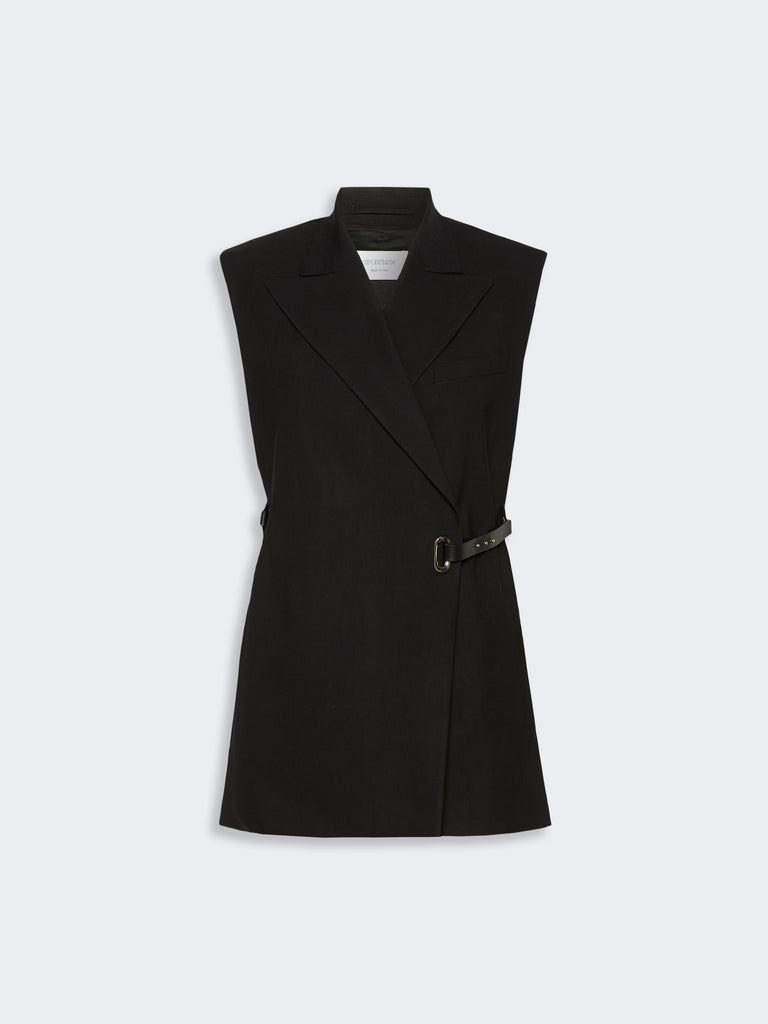 max mara sleeveless stretch viscose blazer