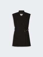 max mara sleeveless stretch viscose blazer for women
