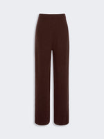Oversized Cashmere-Blend Trousers for Women - Chocolate - Max Mara UAE
