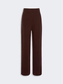 Oversized Cashmere-Blend Trousers for Women - Chocolate - Max Mara UAE
