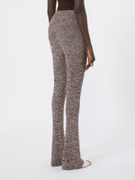 max mara wool-blend slim flared trousers for women