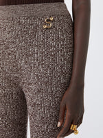 max mara wool-blend slim flared trousers for women