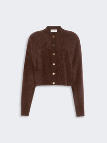Pure Cashmere Bomber Jacket for Women - Chocolate - Max Mara UAE