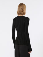max mara slim-fit rib-knit viscose cardigan for women