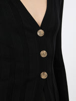 max mara slim-fit rib-knit viscose cardigan for women