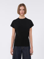 Rib-Knit Viscose Sweater for Women - Black - Max Mara UAE