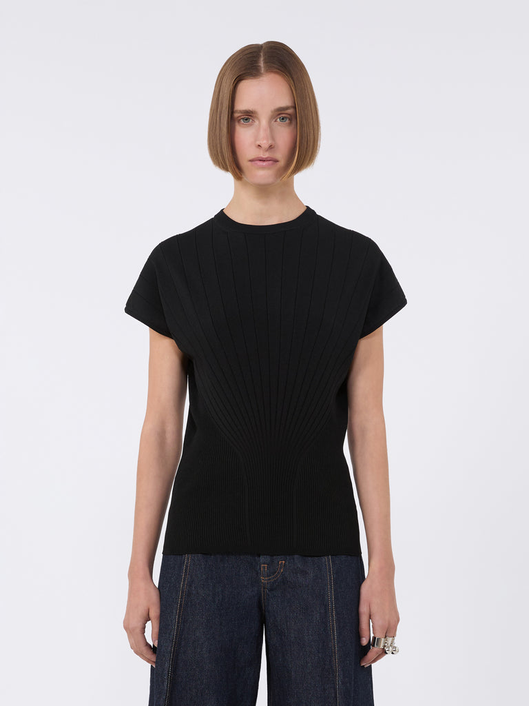 max mara rib-knit viscose sweater