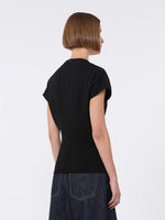 Rib-Knit Viscose Sweater for Women - Black - Max Mara UAE