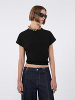Rib-Knit Viscose Sweater for Women - Black - Max Mara UAE