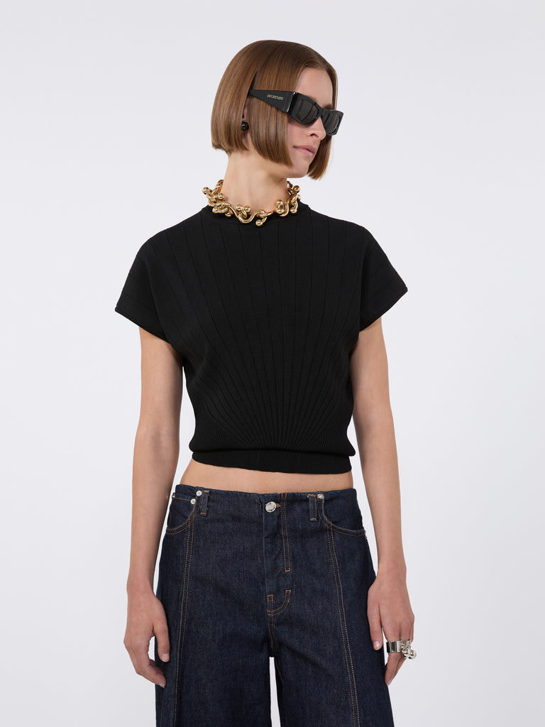 max mara rib-knit viscose sweater