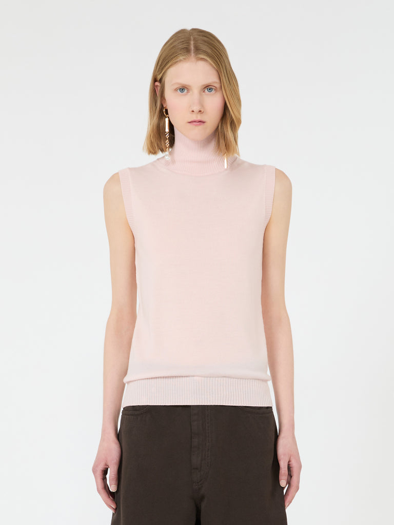 max mara sleeveless pure wool sweater