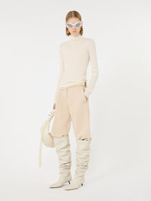 max mara slim pure wool mock polo-neck sweater for women