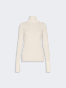 max mara slim pure wool mock polo-neck sweater for women