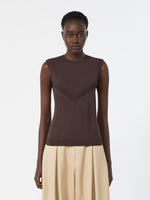 max mara trompe l’oeil-look viscose top for women