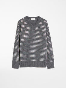 Rhinestone appliqué-detail sweater