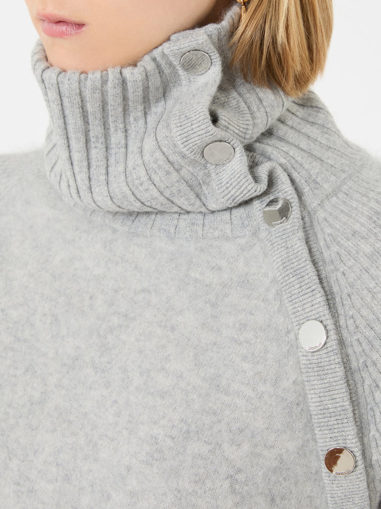max mara slim asymmetrical wool sweater