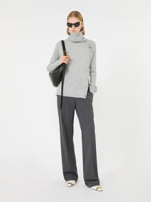 Slim Asymmetrical Wool Sweater for Women - Avio - Max Mara UAE