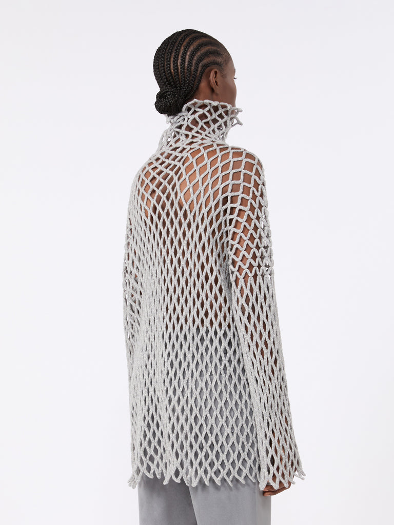 max mara open mesh-knit wool-blend sweater