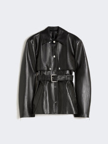 Nappa Leather Two-Piece Jacket for Women - Black - Max Mara UAE