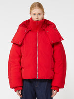 Water-Repellent Short Down Jacket for Women - Red - Max Mara UAE