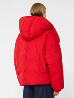 Water-Repellent Short Down Jacket for Women - Red - Max Mara UAE