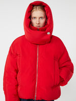 Water-Repellent Short Down Jacket for Women - Red - Max Mara UAE