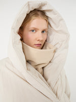 max mara short crinkled fabric down jacket for women