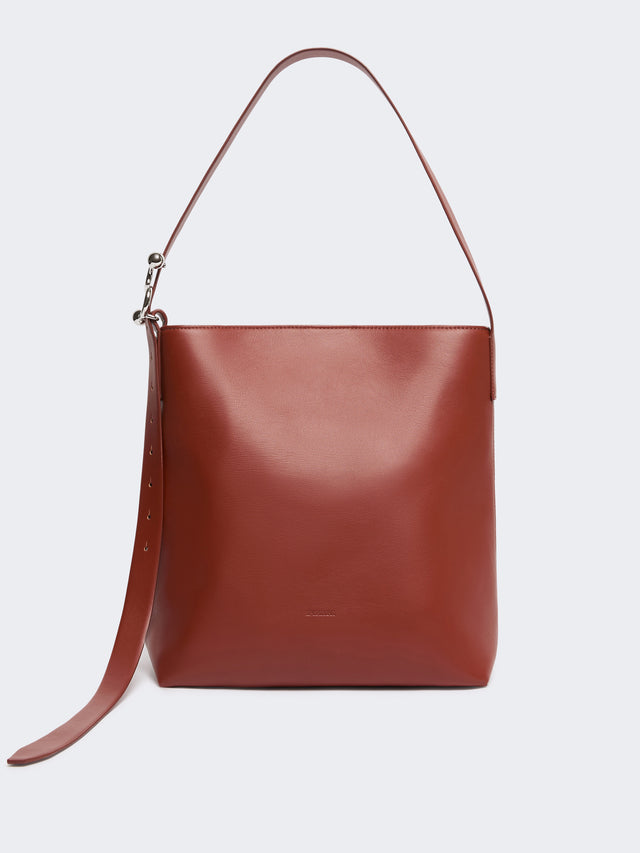 max mara leather s-buckle shopper bag for women